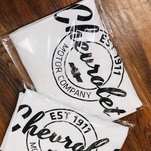 (2) Chevorlet XL white T-Shirts NEW